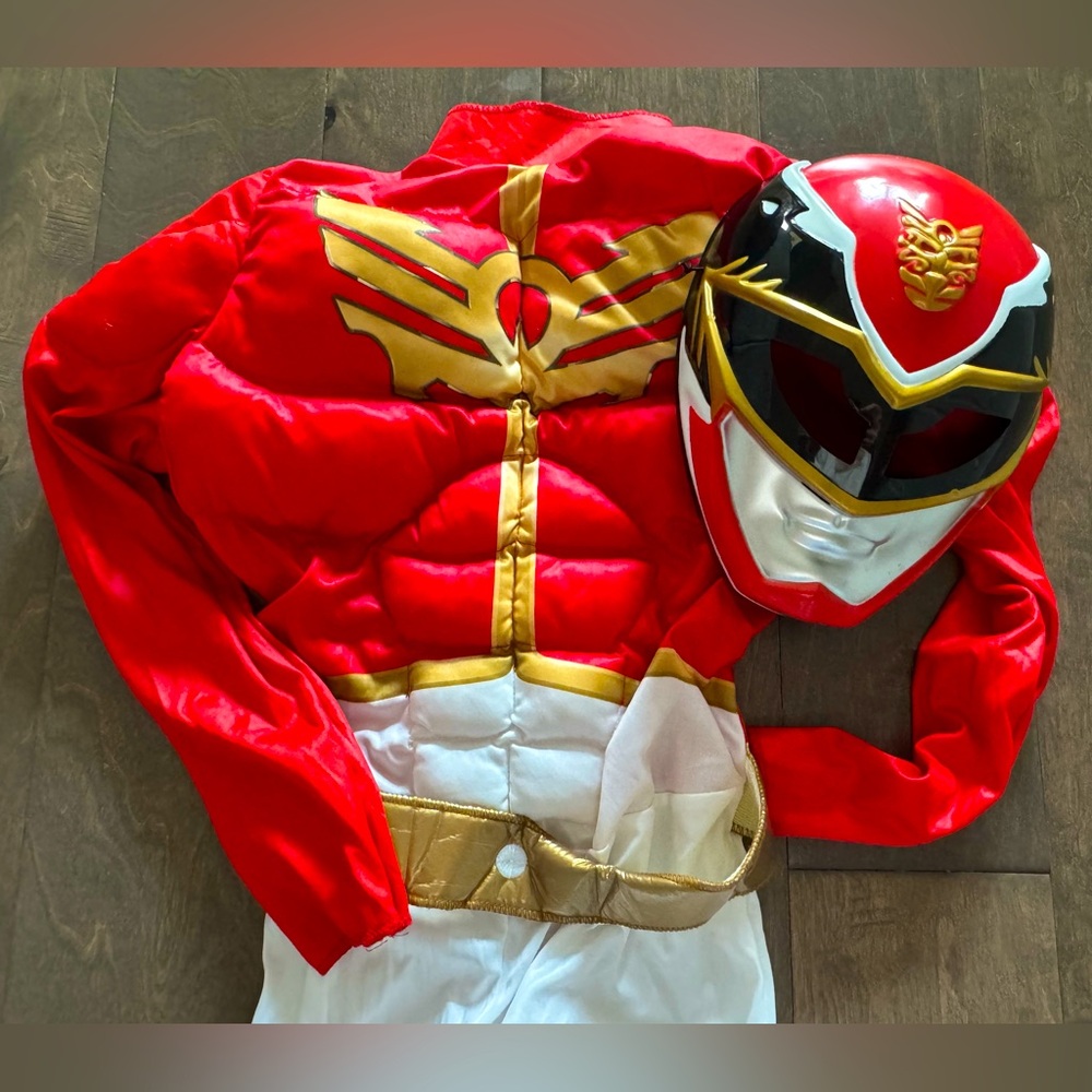 Power Rangers Megaforce Kids Red Ranger Costume with Mask - Size Medium